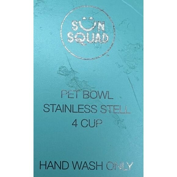 Sun Squad Stainless Steel Green Dog Bowl with Travel Lid Holds 4 Cups - Picture 3 of 8